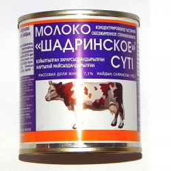 Молоко ШАДРИНСКОЕ концентрированное 7.1% ж/б, 300 г